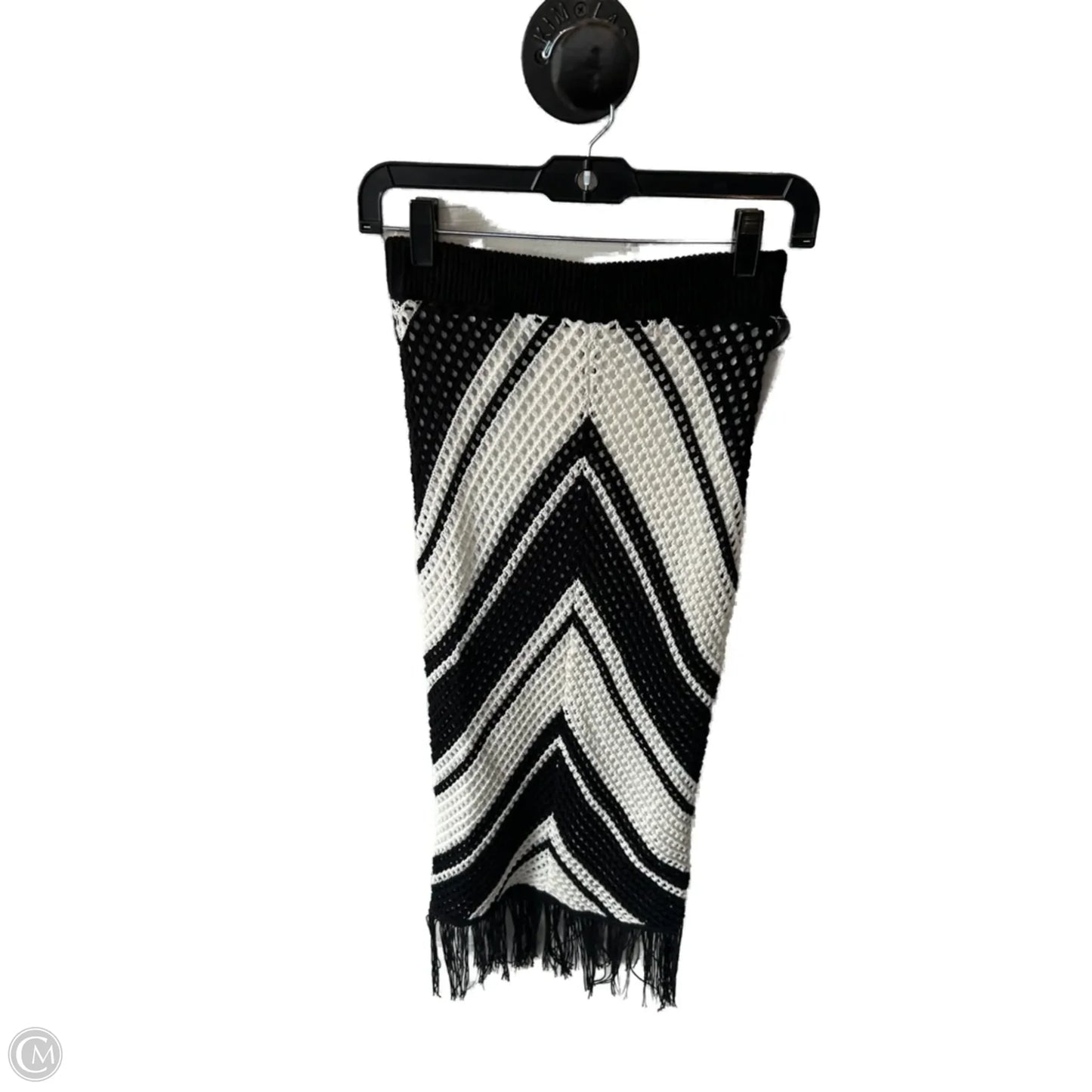 Skirt Set 2pc By Clothes Mentor In Black & White, Size: S