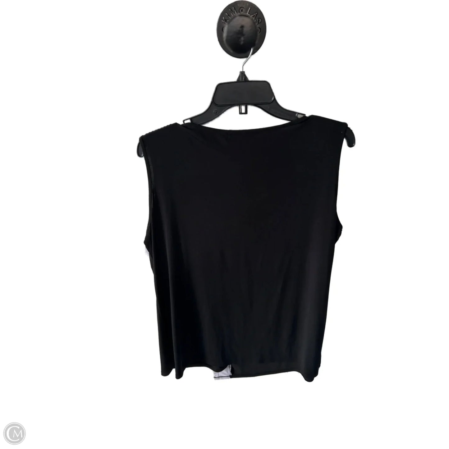 Top Sleeveless By Belldini In Black & White, Size: Xl