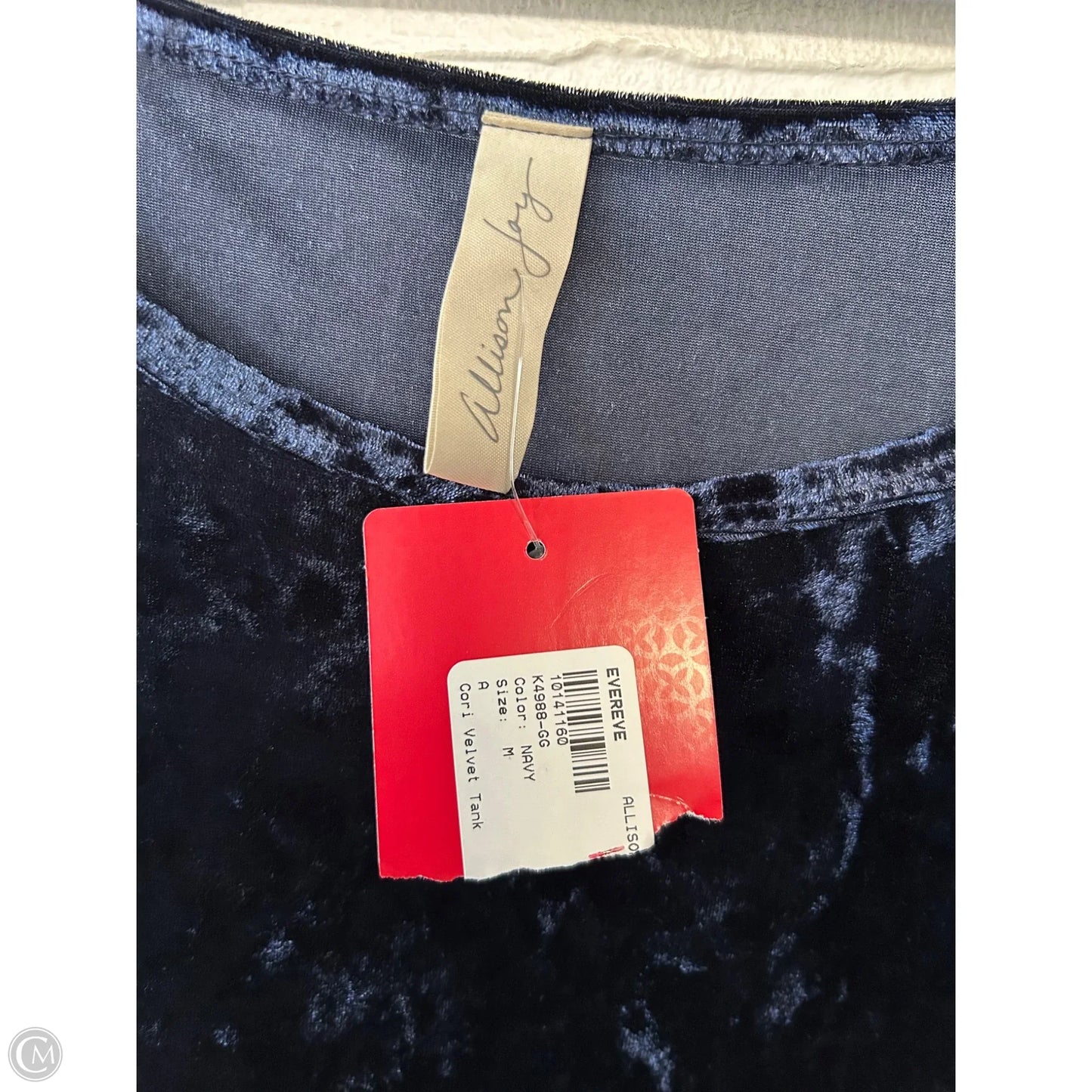 Top Sleeveless Basic By Allison Joy In Blue, Size: M