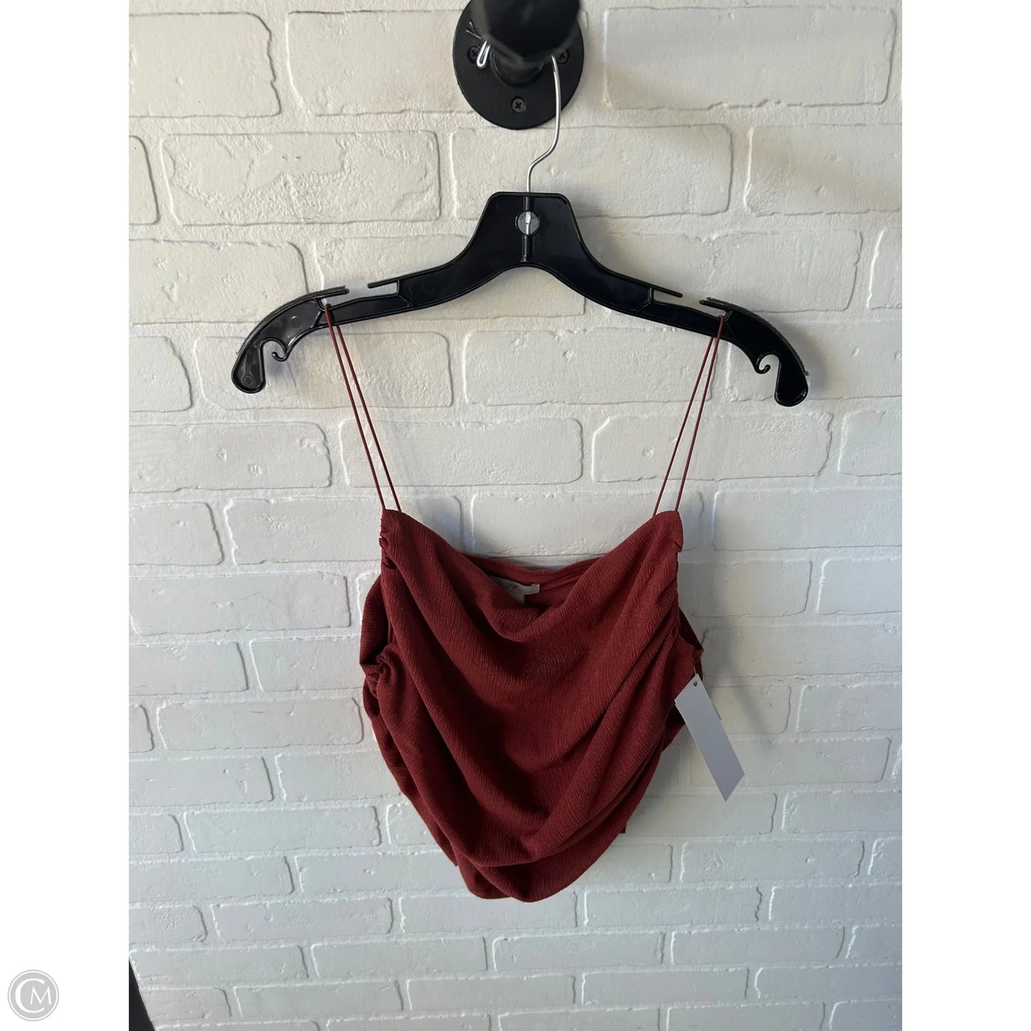 Top Sleeveless By H&m In Orange, Size: L