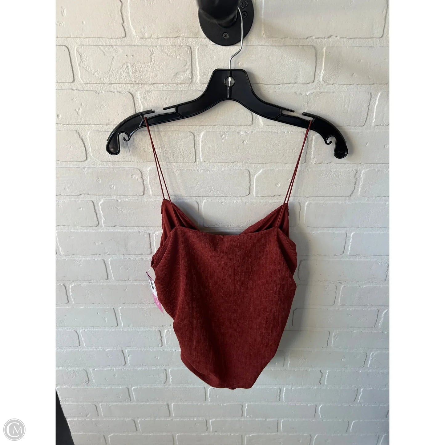 Top Sleeveless By H&m In Orange, Size: L