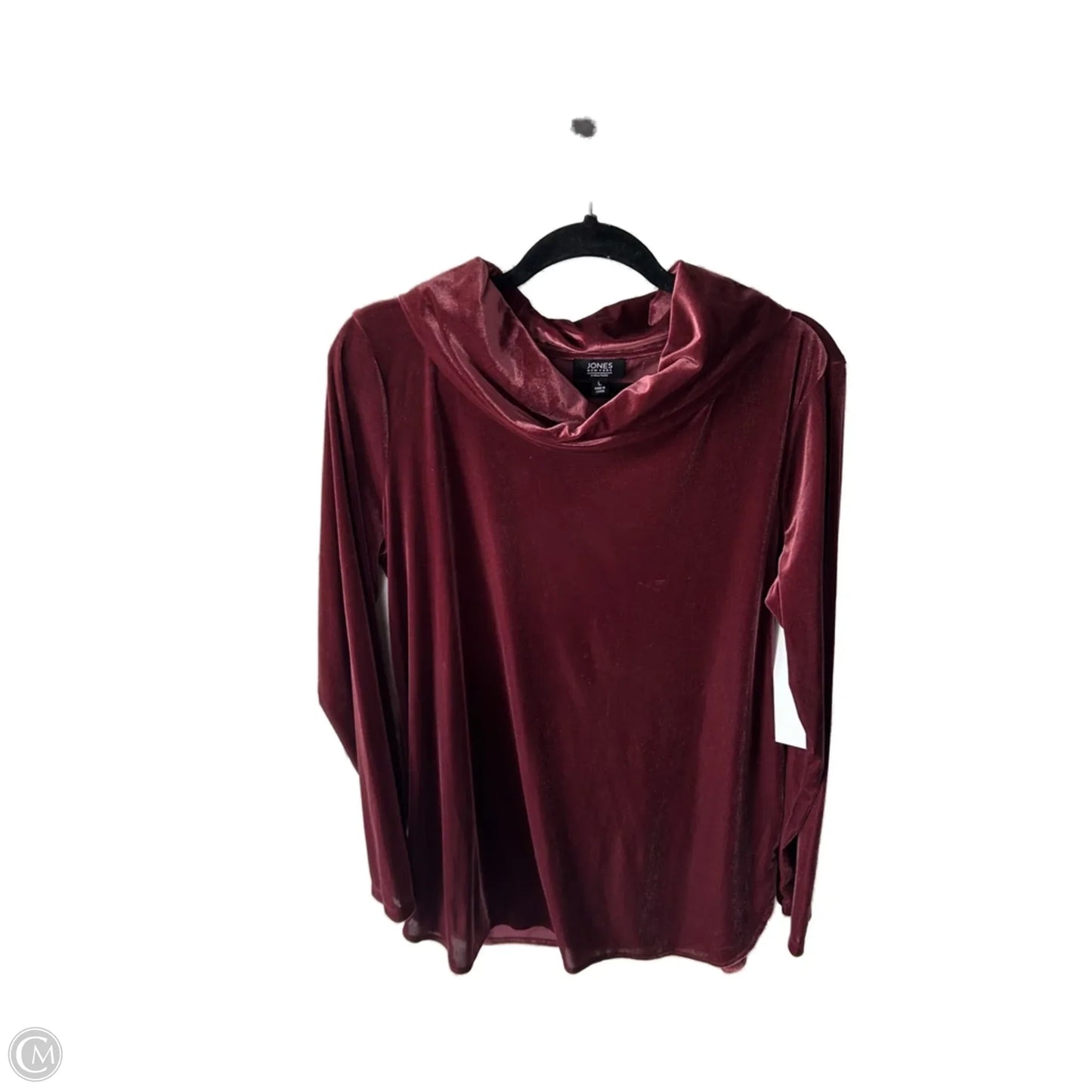 Top Long Sleeve By Jones New York In Red, Size: L