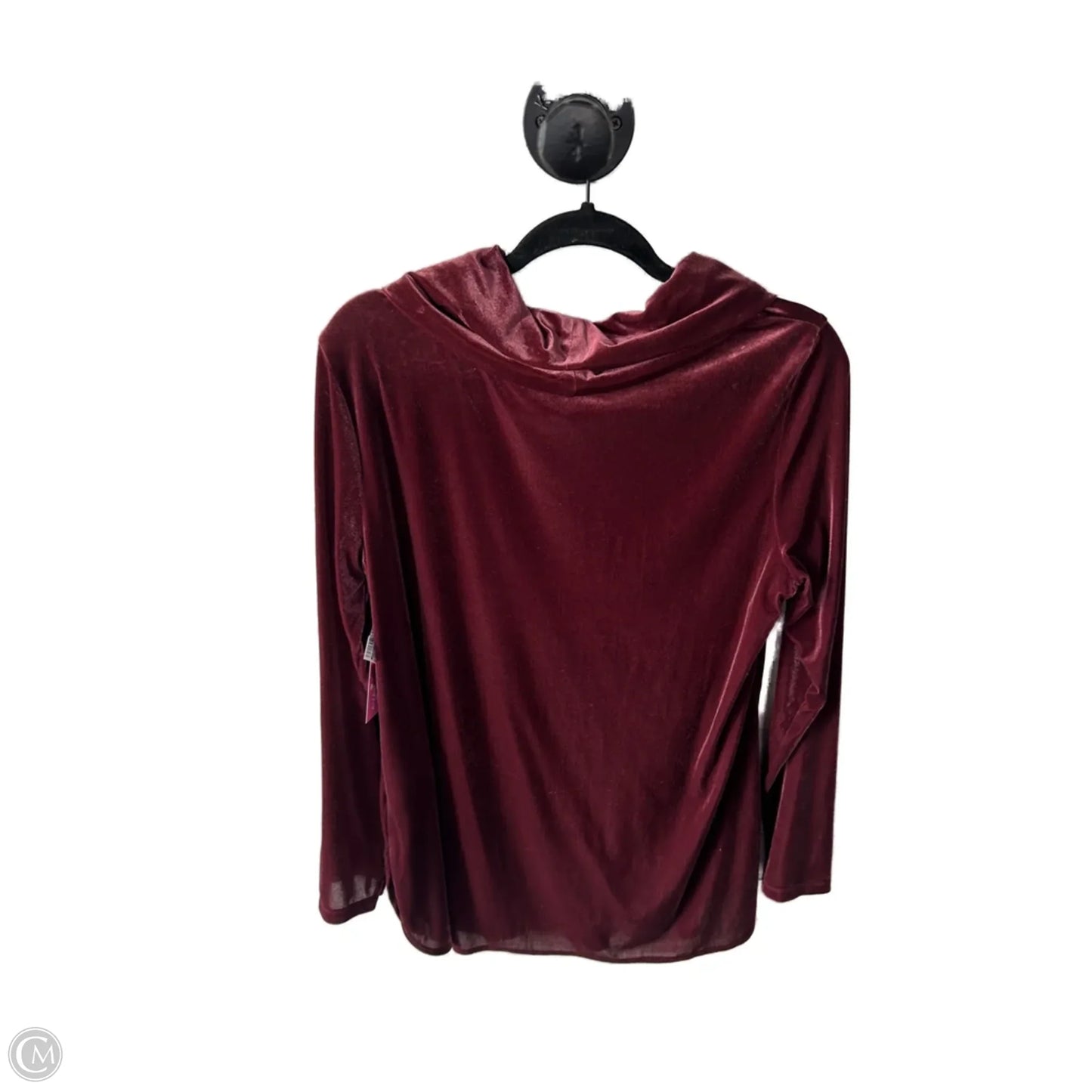 Top Long Sleeve By Jones New York In Red, Size: L