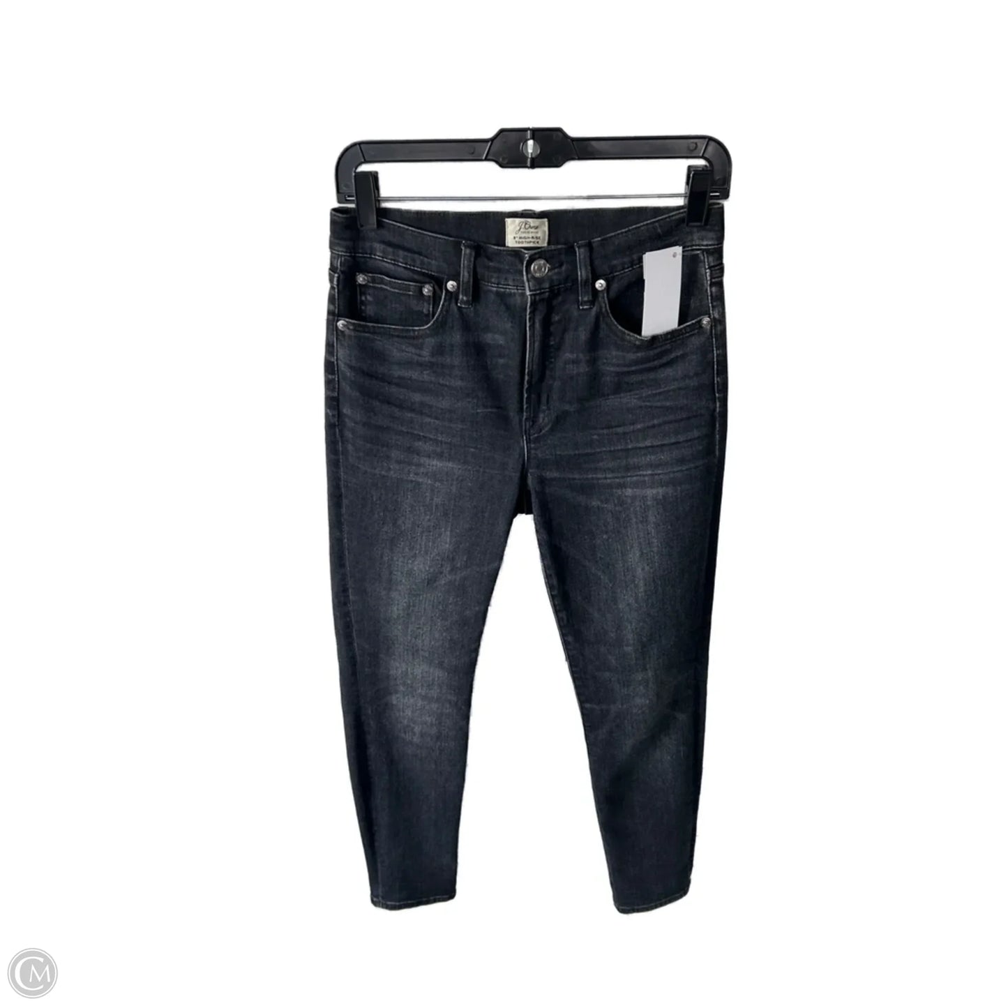 Jeans Skinny By J. Crew In Black Denim, Size: 4
