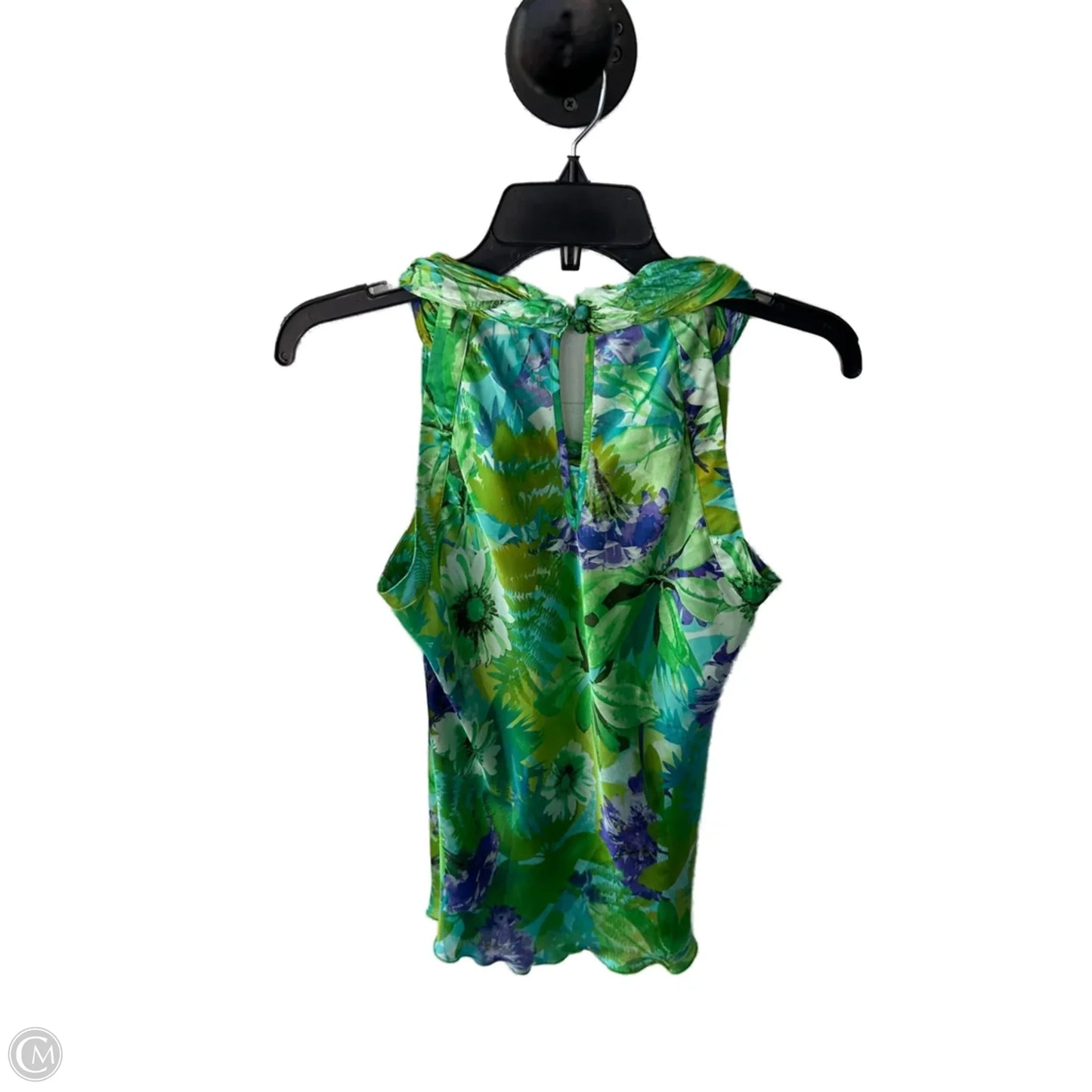 Top Sleeveless By Spense In Green & Purple, Size: M