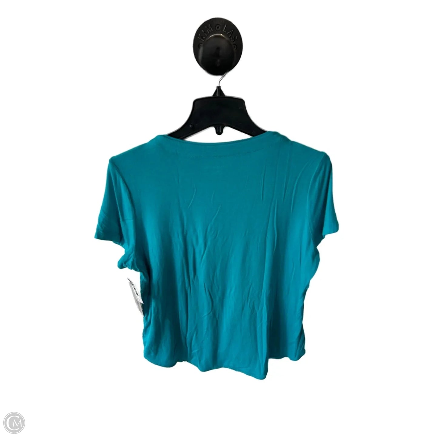 Top Short Sleeve By Croft And Barrow In Blue, Size: Mp