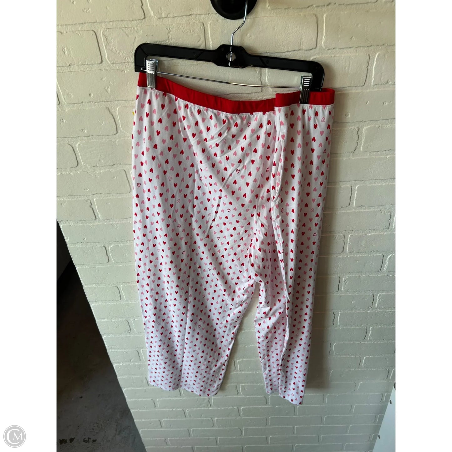Pajama Pants By Joyspun In Pink & White, Size: 2x