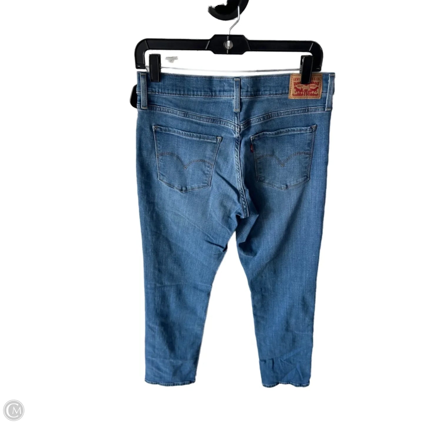 Jeans Straight By Levis In Blue Denim, Size: 10