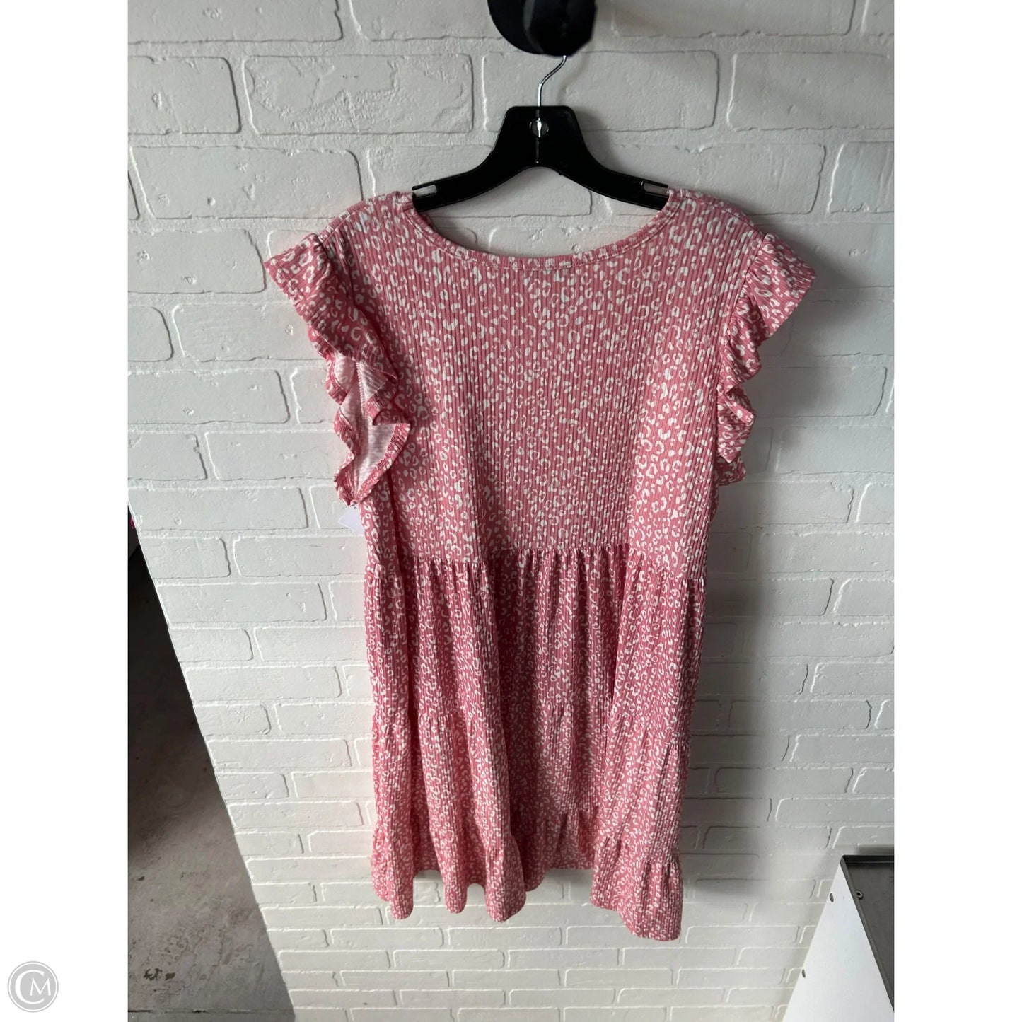 Dress Casual Short By Heimish Usa In Pink & White, Size: 3x