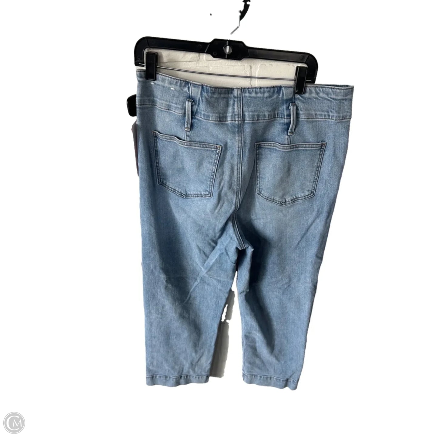 Jeans Straight By Ann Taylor In Blue Denim, Size: 14