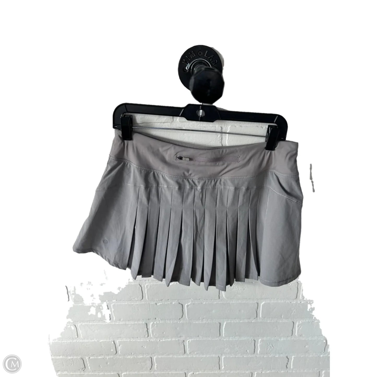 Athletic Skort By Crz Yoga In Grey, Size: 8