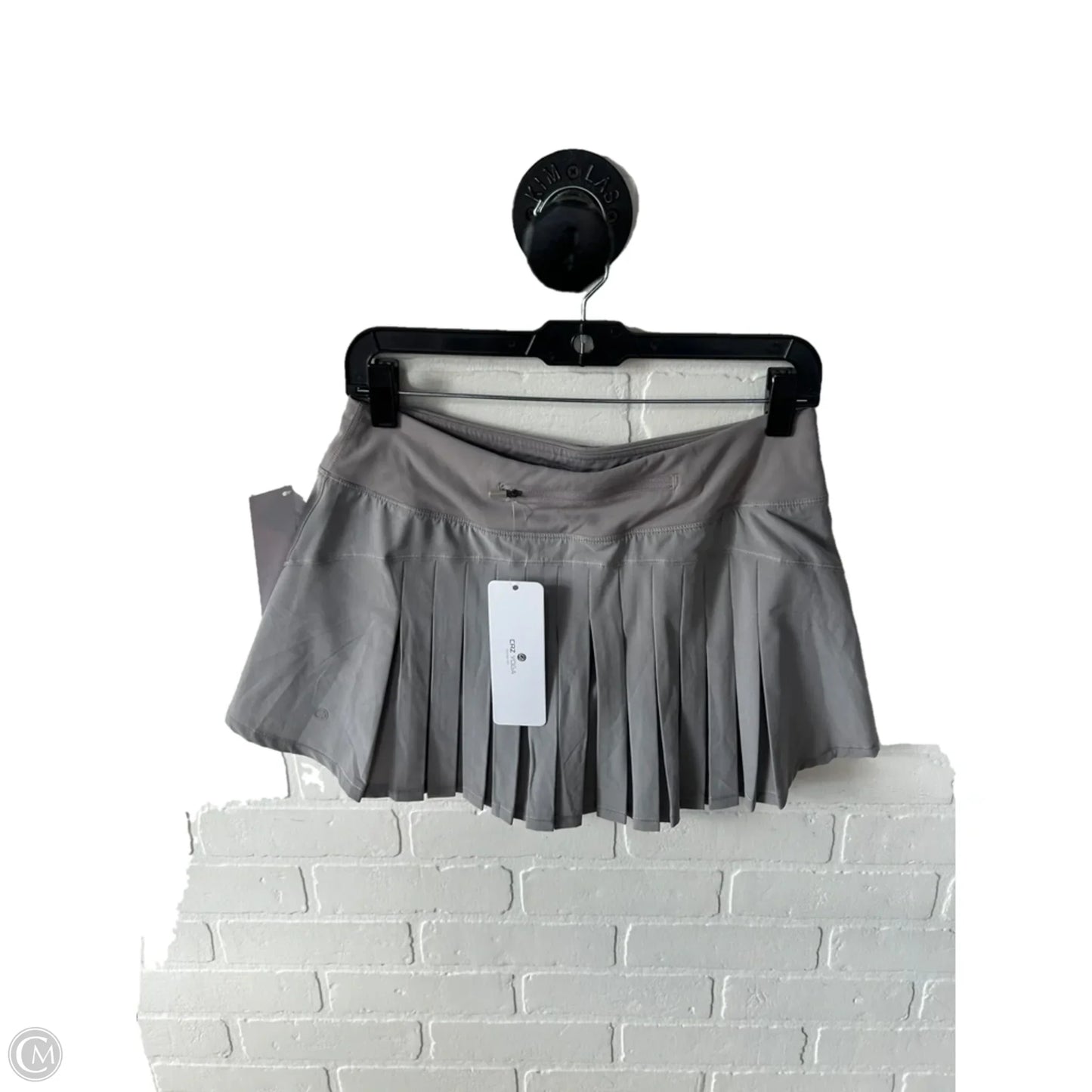 Athletic Skort By Crz Yoga In Grey, Size: 4