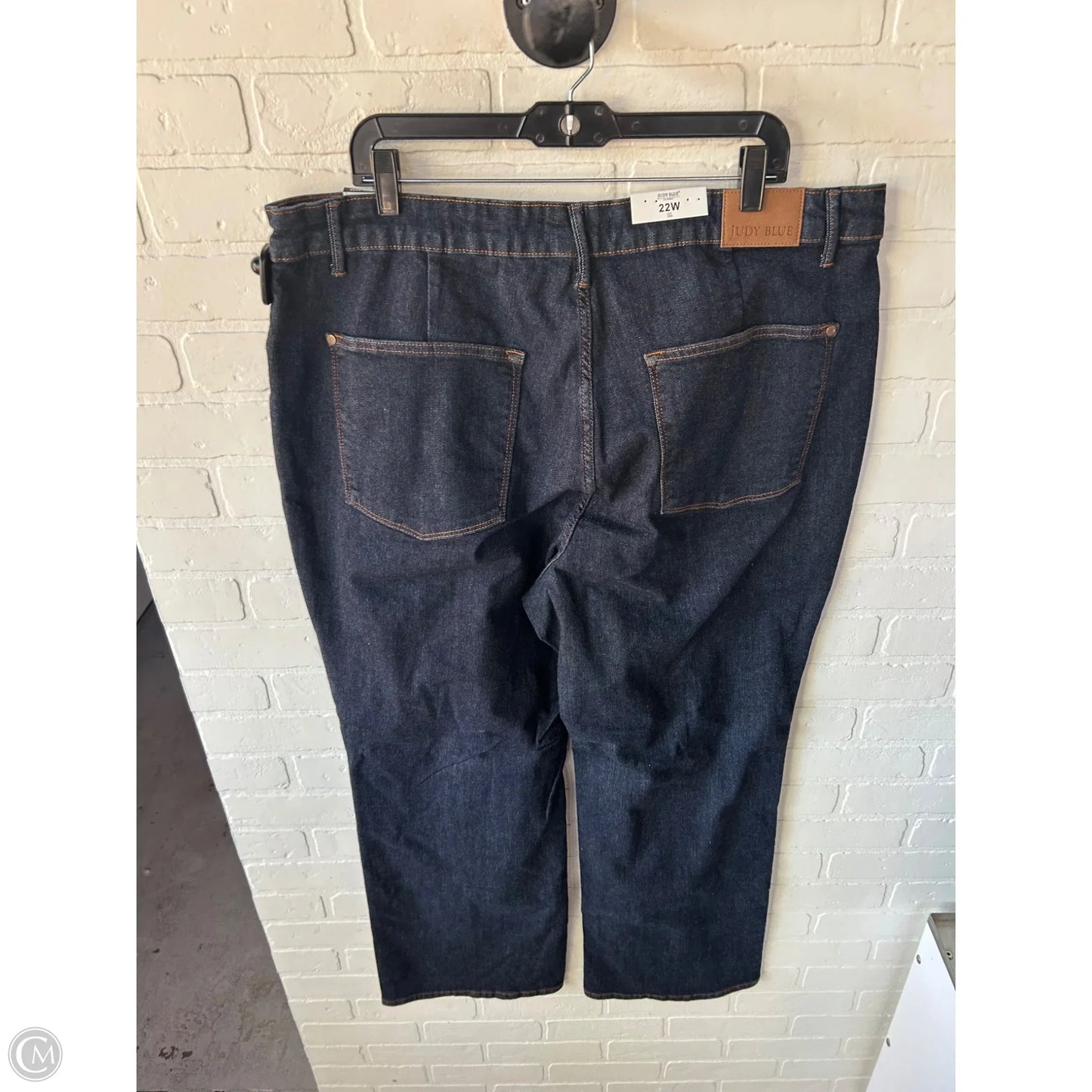 Jeans Wide Leg By Judy Blue In Blue Denim, Size: 22