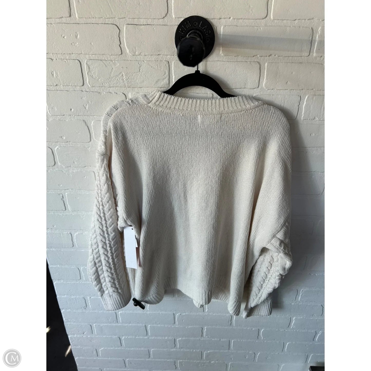 Sweater By Cynthia Rowley In Cream, Size: L