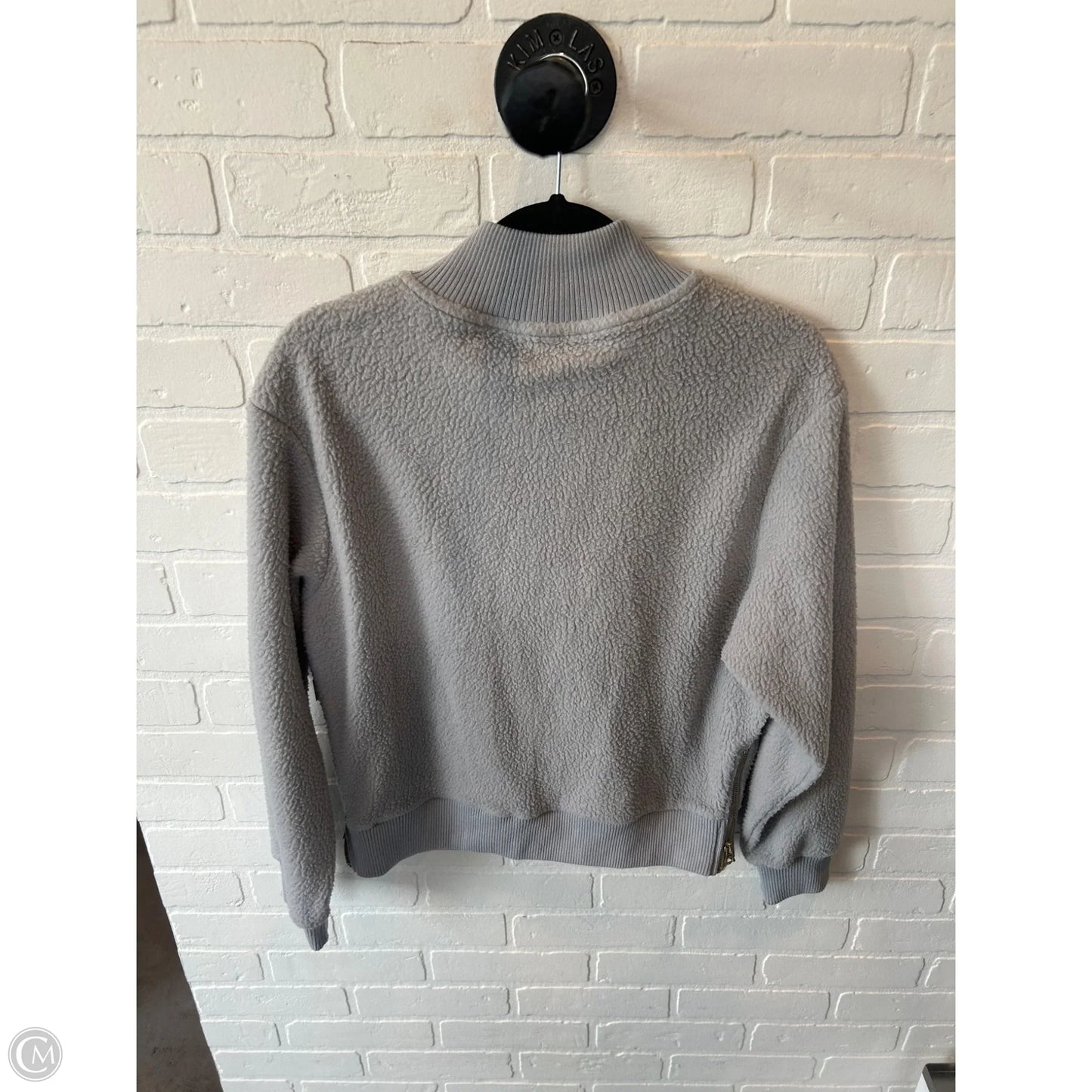 Sweatshirt Collar By Clothes Mentor In Grey, Size: S