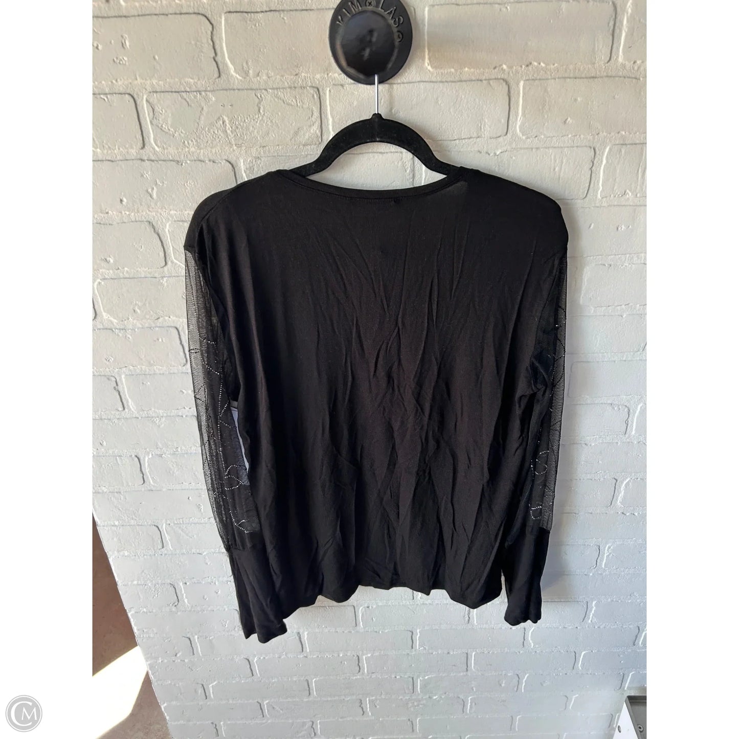 Top Long Sleeve By Clothes Mentor In Black, Size: 3x