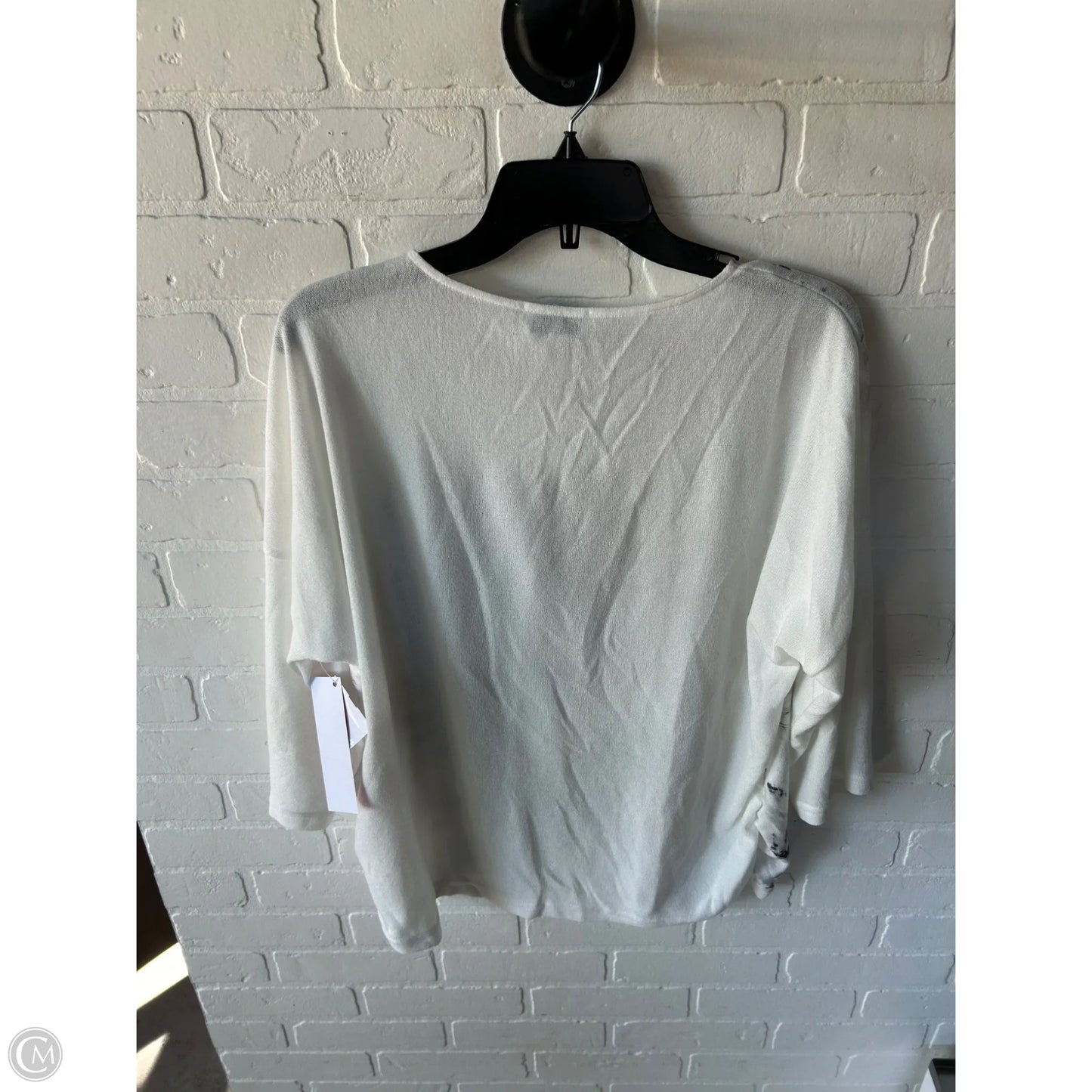 Top Long Sleeve By Clothes Mentor In Brown & Cream, Size: L