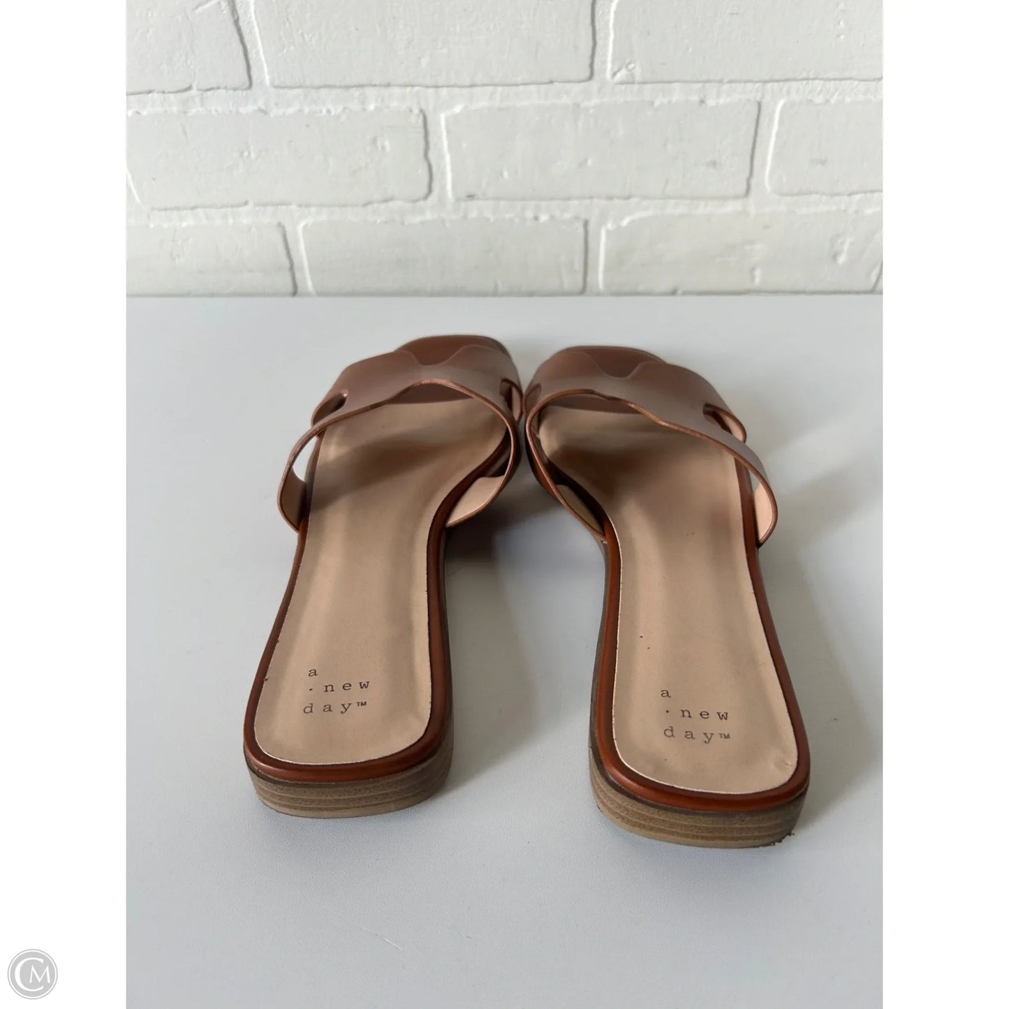 Sandals Flats By A New Day In Brown, Size: 9.5