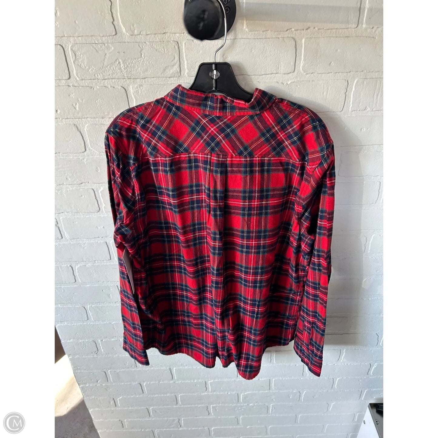 Top Long Sleeve By Weatherproof In Red, Size: Xl