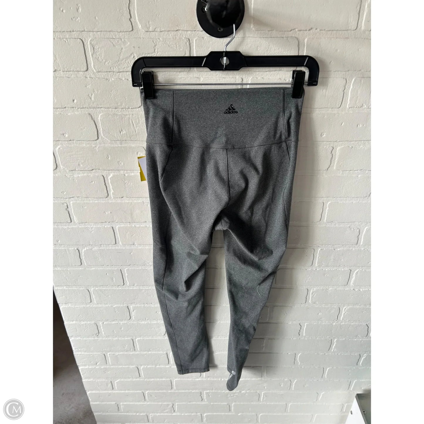 Athletic Leggings By Adidas In Grey, Size: 8