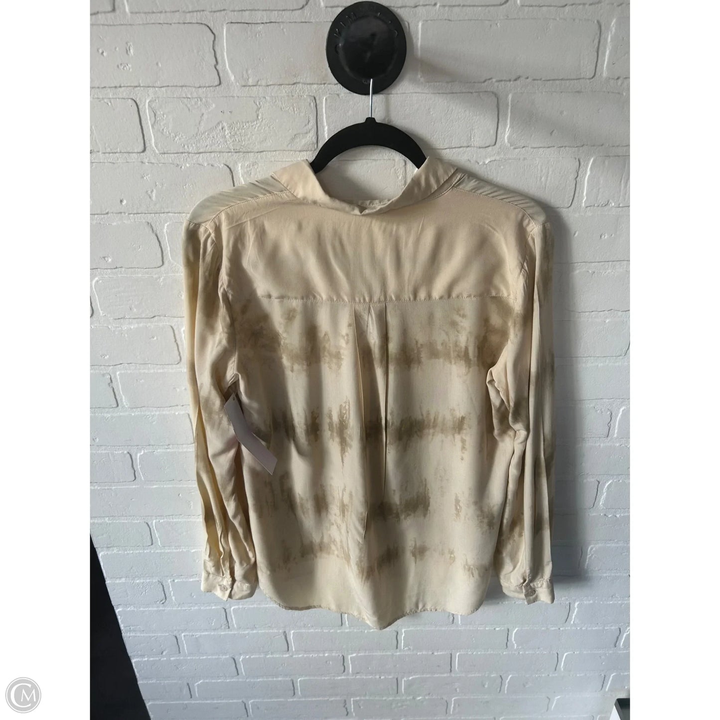 Top Long Sleeve By Mystree In Tan, Size: S