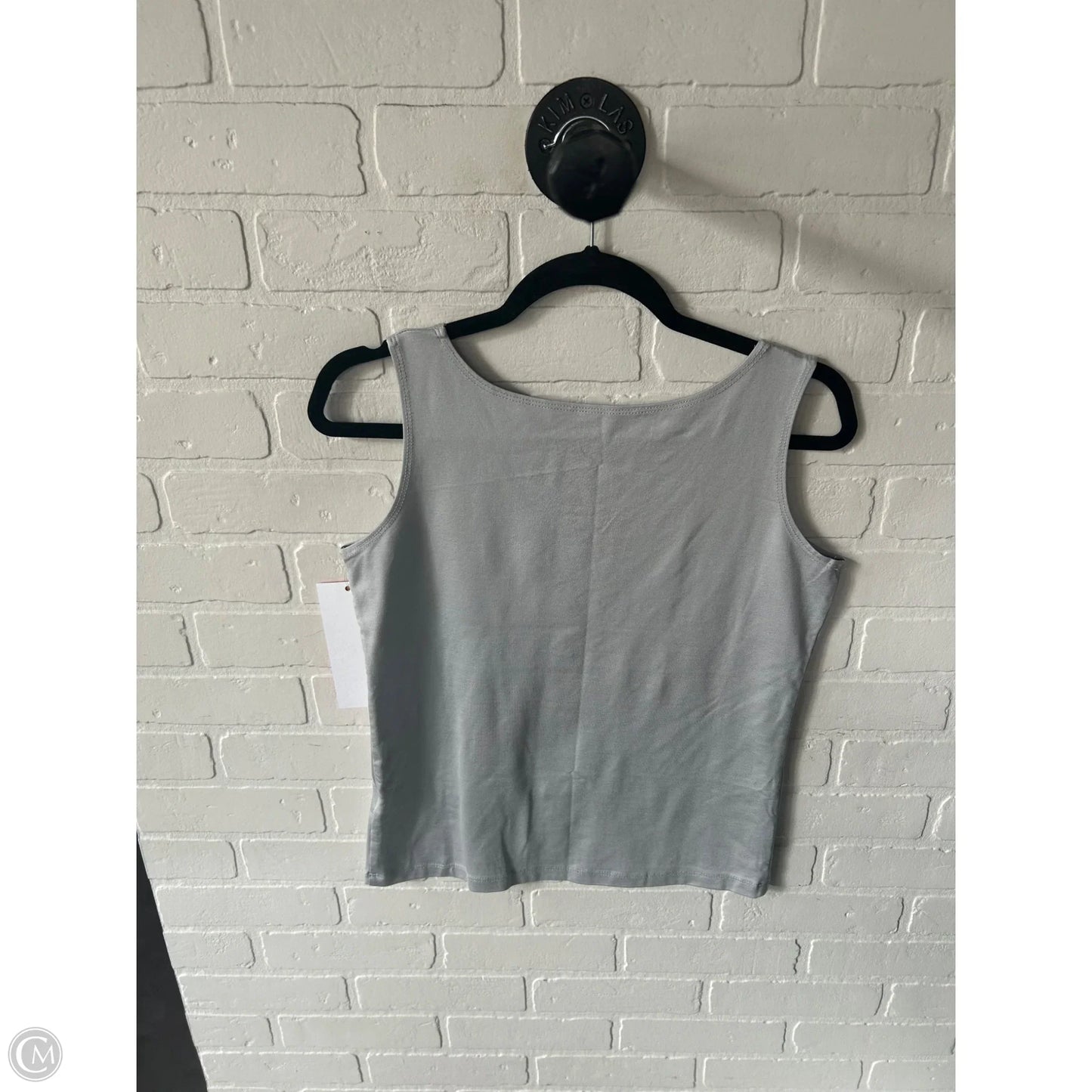 Top Sleeveless Basic By Clothes Mentor In Grey, Size: L