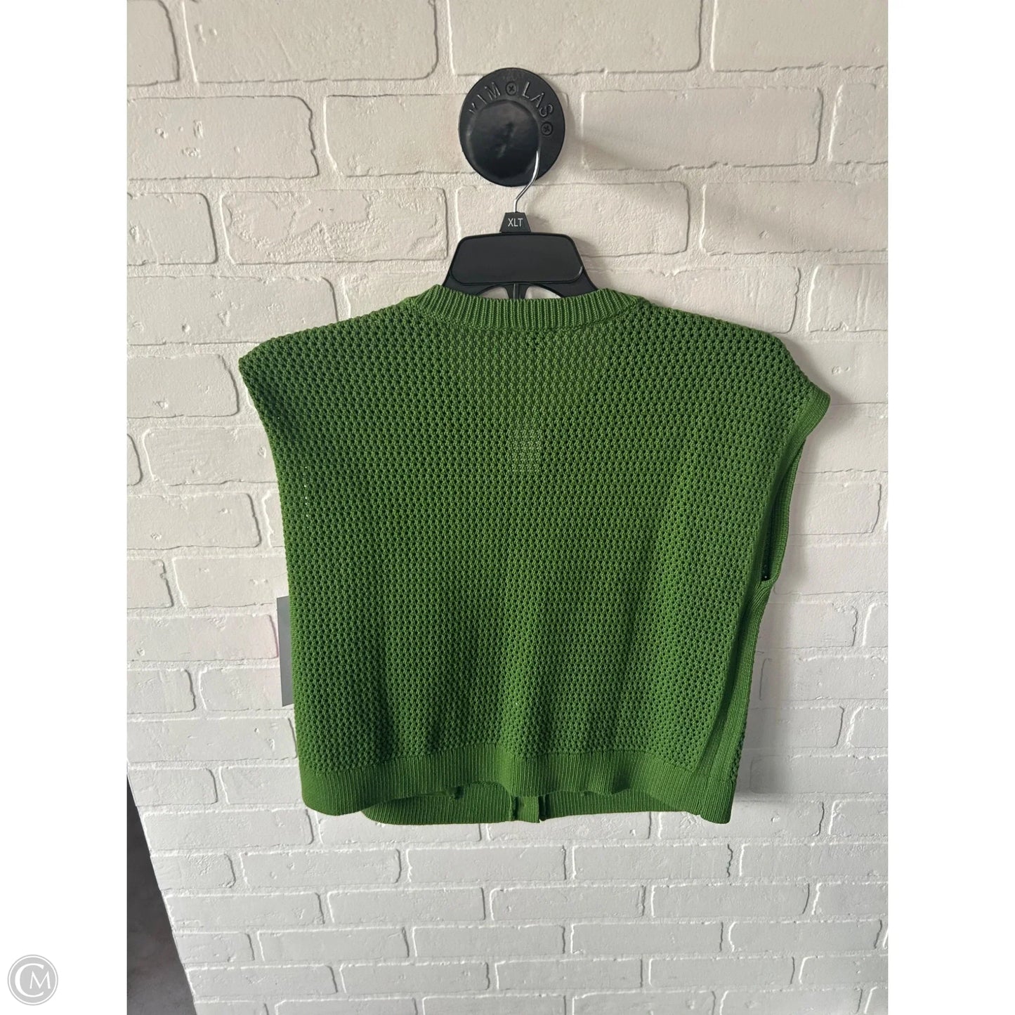 Sweater Short Sleeve By Talbots In Green, Size: M
