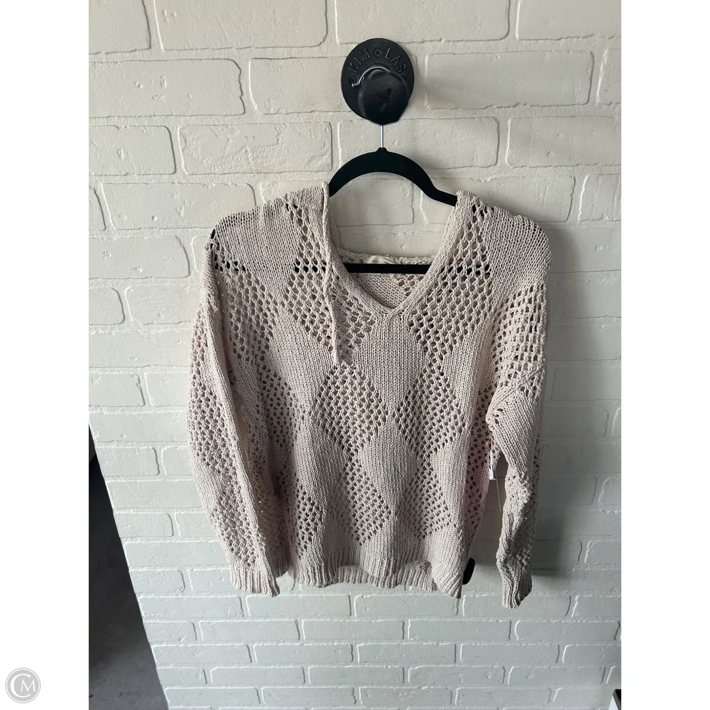Sweater By Nicole Miller In Tan, Size: S