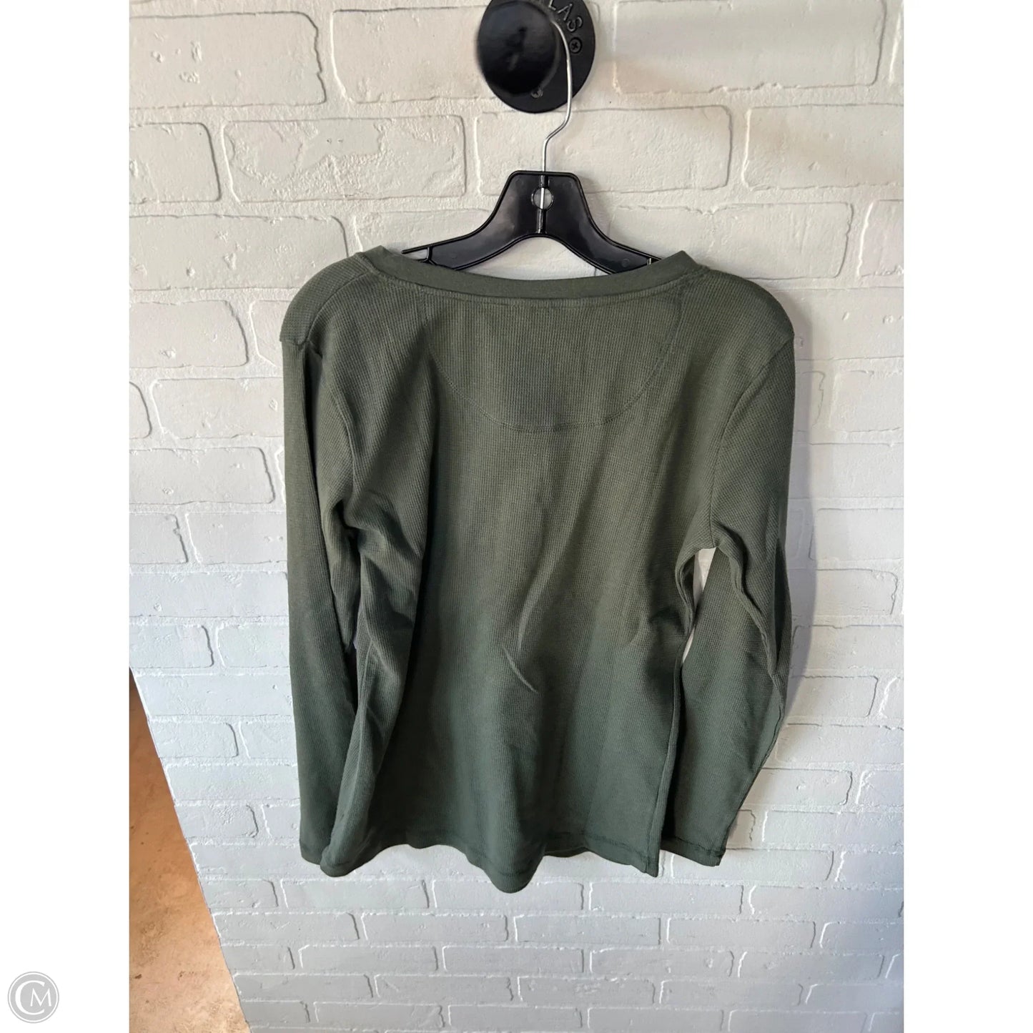 Top Long Sleeve By Eddie Bauer In Green, Size: Xl