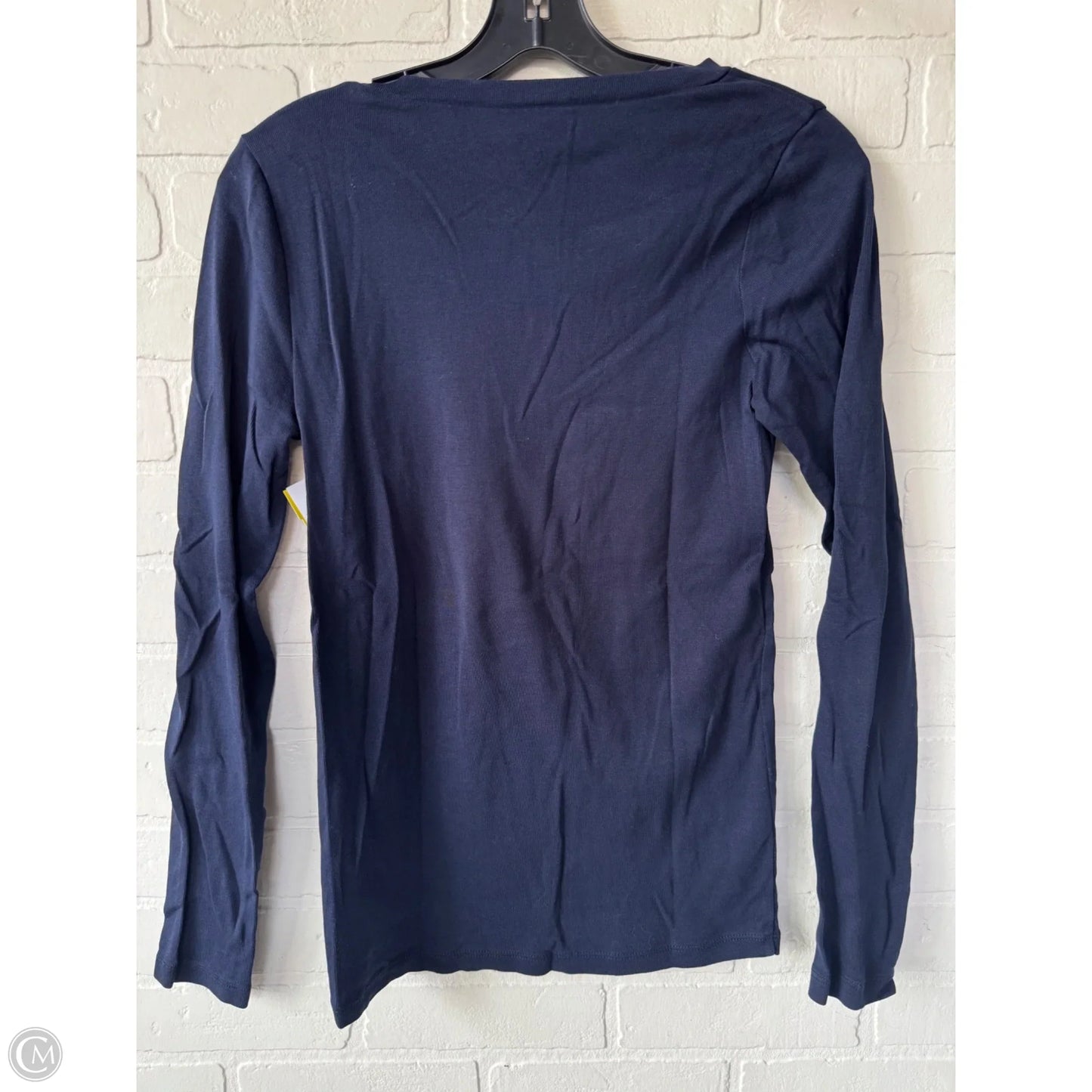 Top Long Sleeve Basic By J. Crew In Blue, Size: M