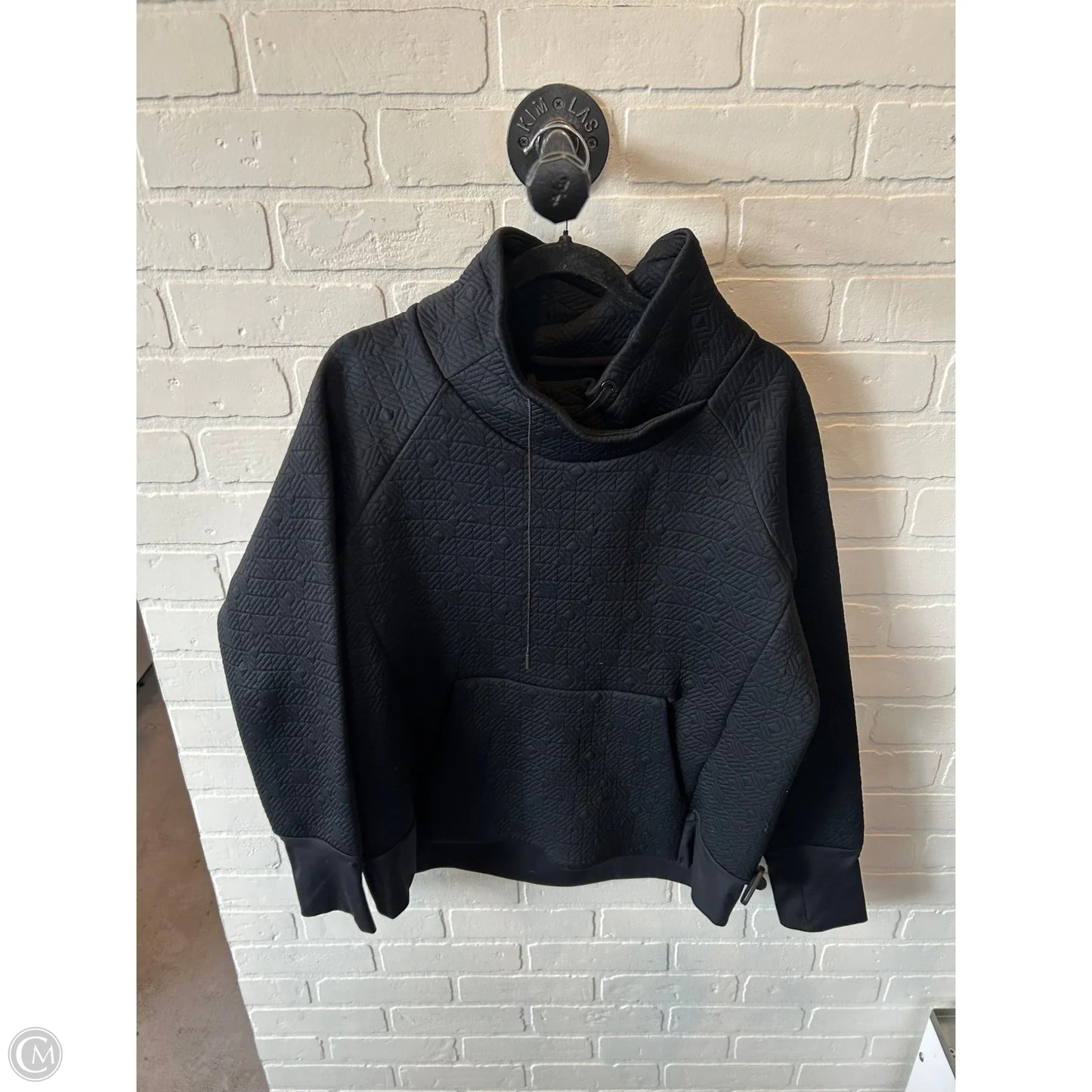 Athletic Sweatshirt Collar By Athleta In Black, Size: L