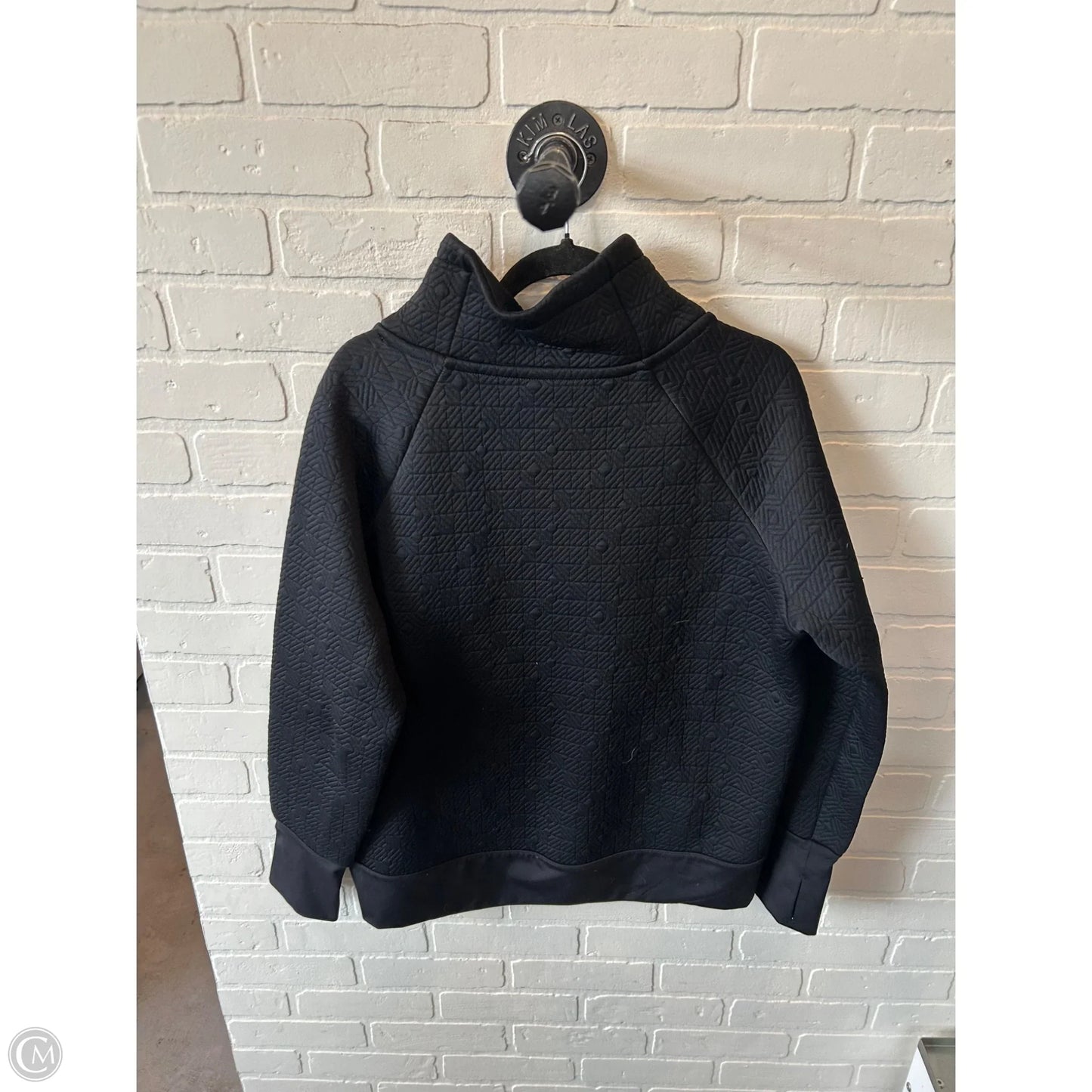 Athletic Sweatshirt Collar By Athleta In Black, Size: L