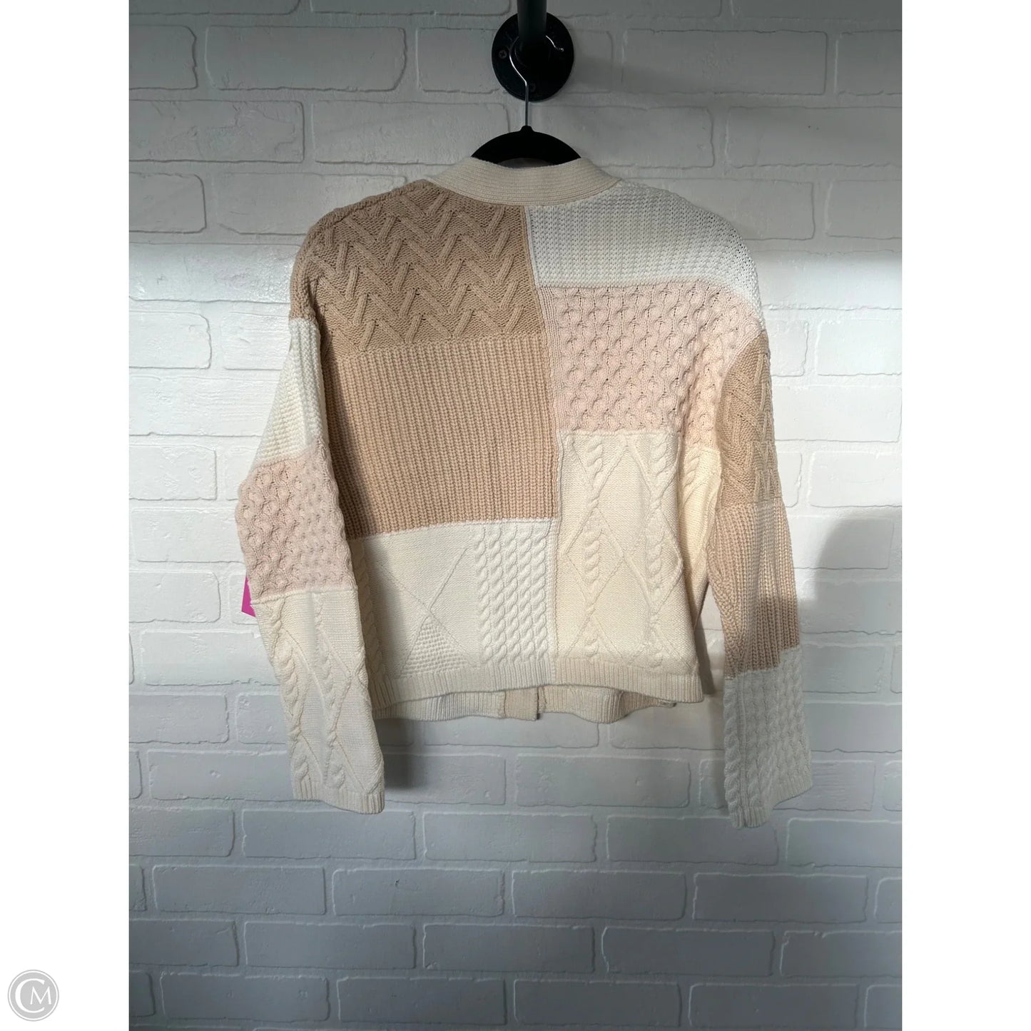 Sweater Cardigan By Rails In Cream & Tan, Size: Xs