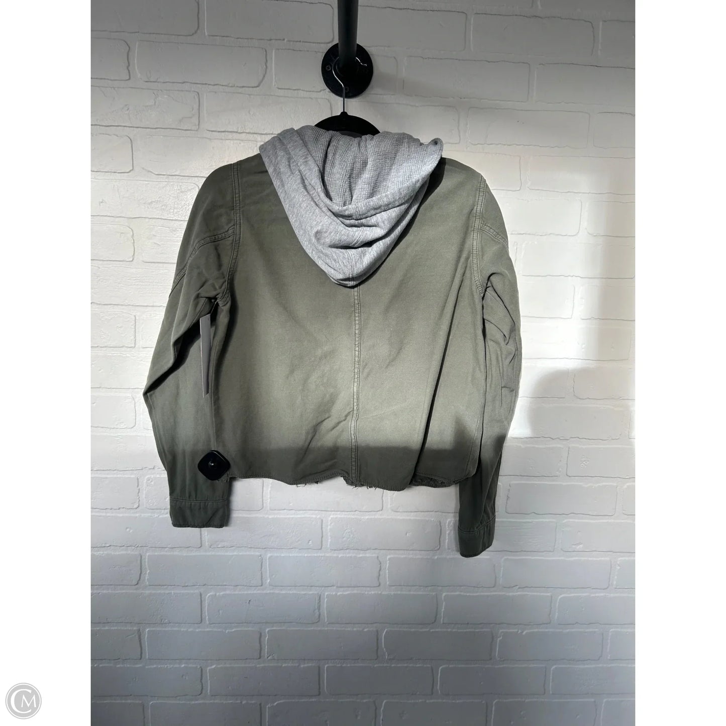 Jacket Shirt By Free People In Green & Grey, Size: Xs