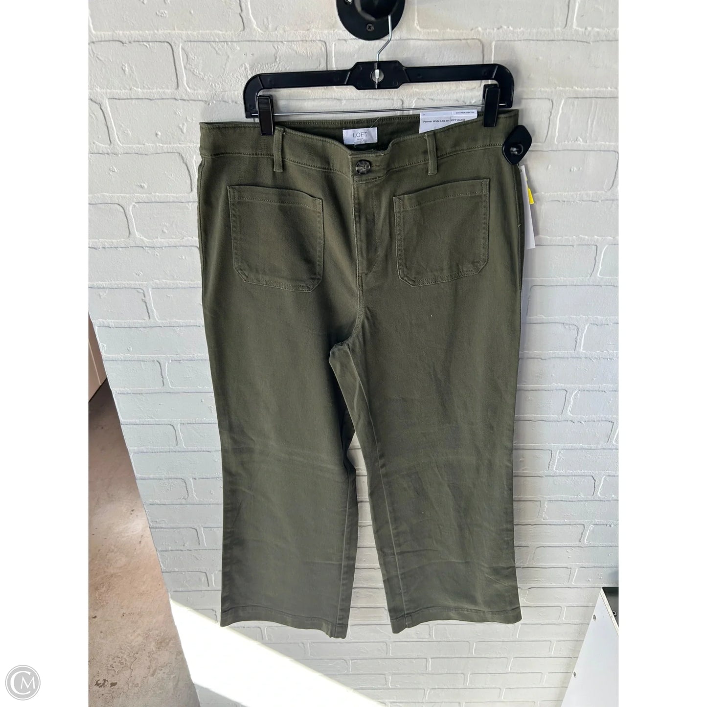 Jeans Wide Leg By Loft In Green, Size: 12