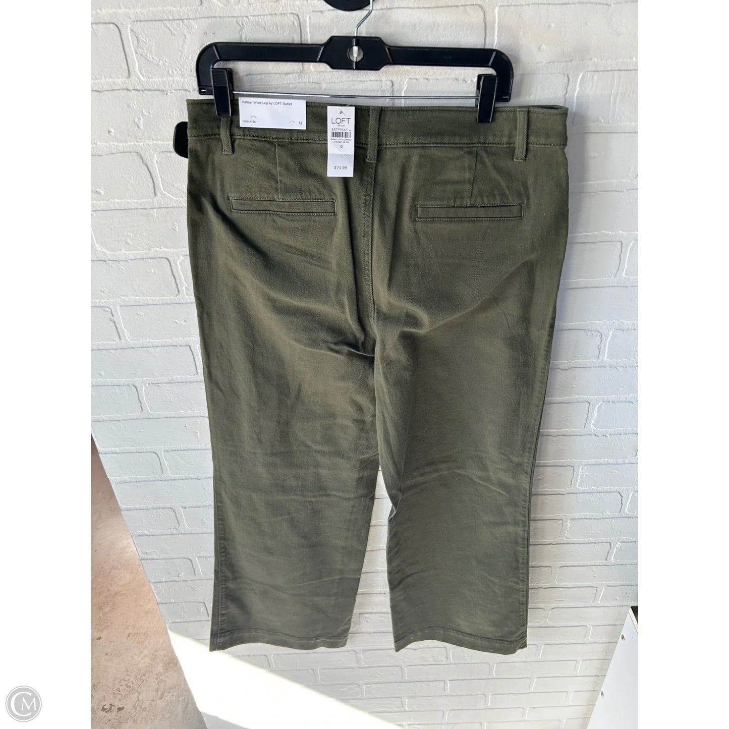 Jeans Wide Leg By Loft In Green, Size: 12