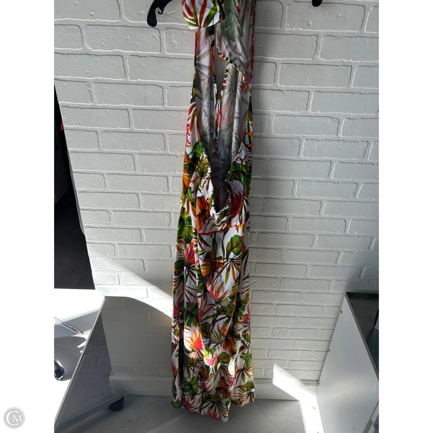 Dress Casual Maxi By Inc In Green & Orange, Size: 2x