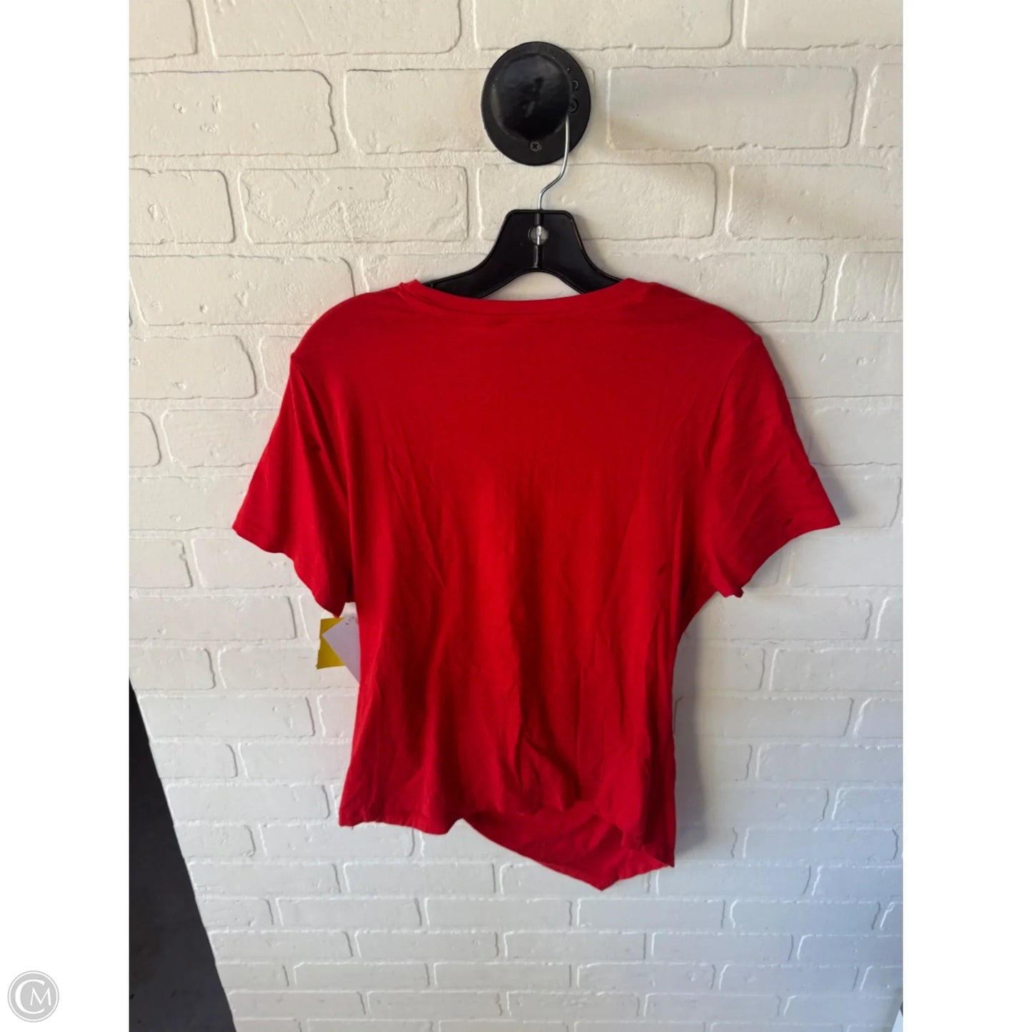 Top Short Sleeve By Dkny In Red, Size: L