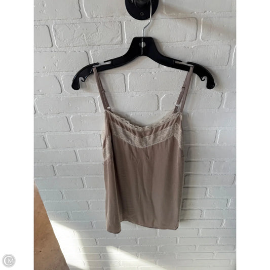 Top Sleeveless By Cabi In Tan, Size: M