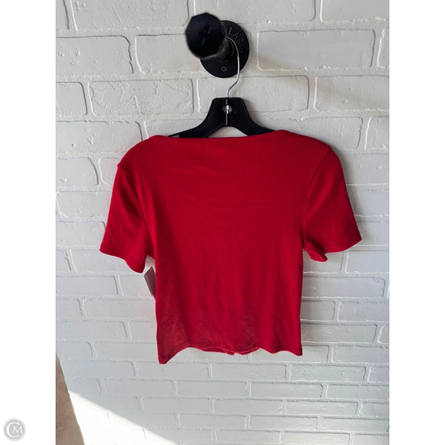 Top Short Sleeve Basic By Gap In Red, Size: M