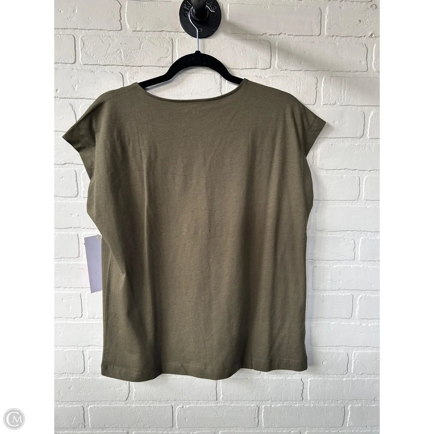 Top Short Sleeve Basic By Loft In Green, Size: S