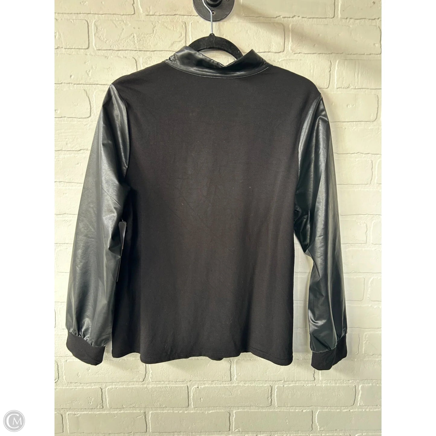 Top Long Sleeve By Chicos In Black, Size: L