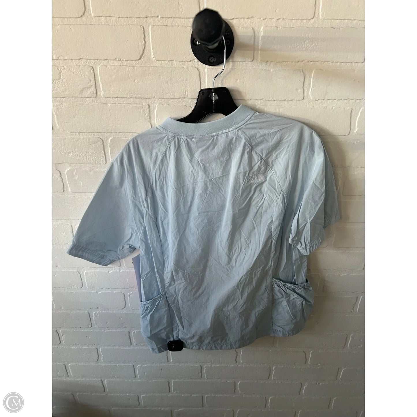 Athletic Top Short Sleeve By The North Face In Blue, Size: M