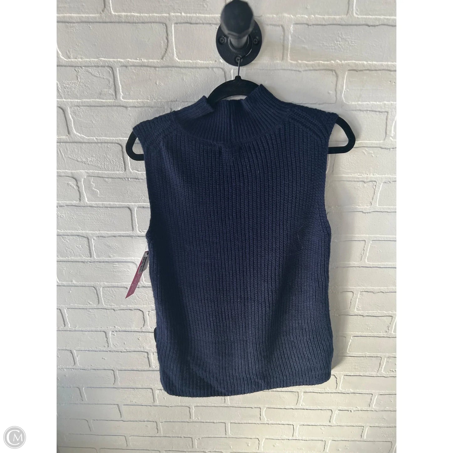Vest Sweater By Cmc In Blue, Size: M