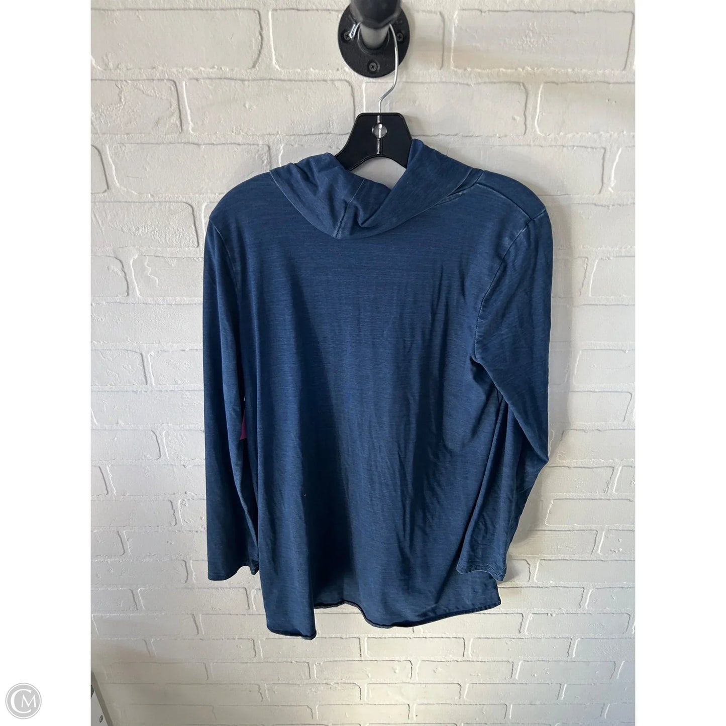 Top Long Sleeve By Pure Jill In Blue Denim, Size: S