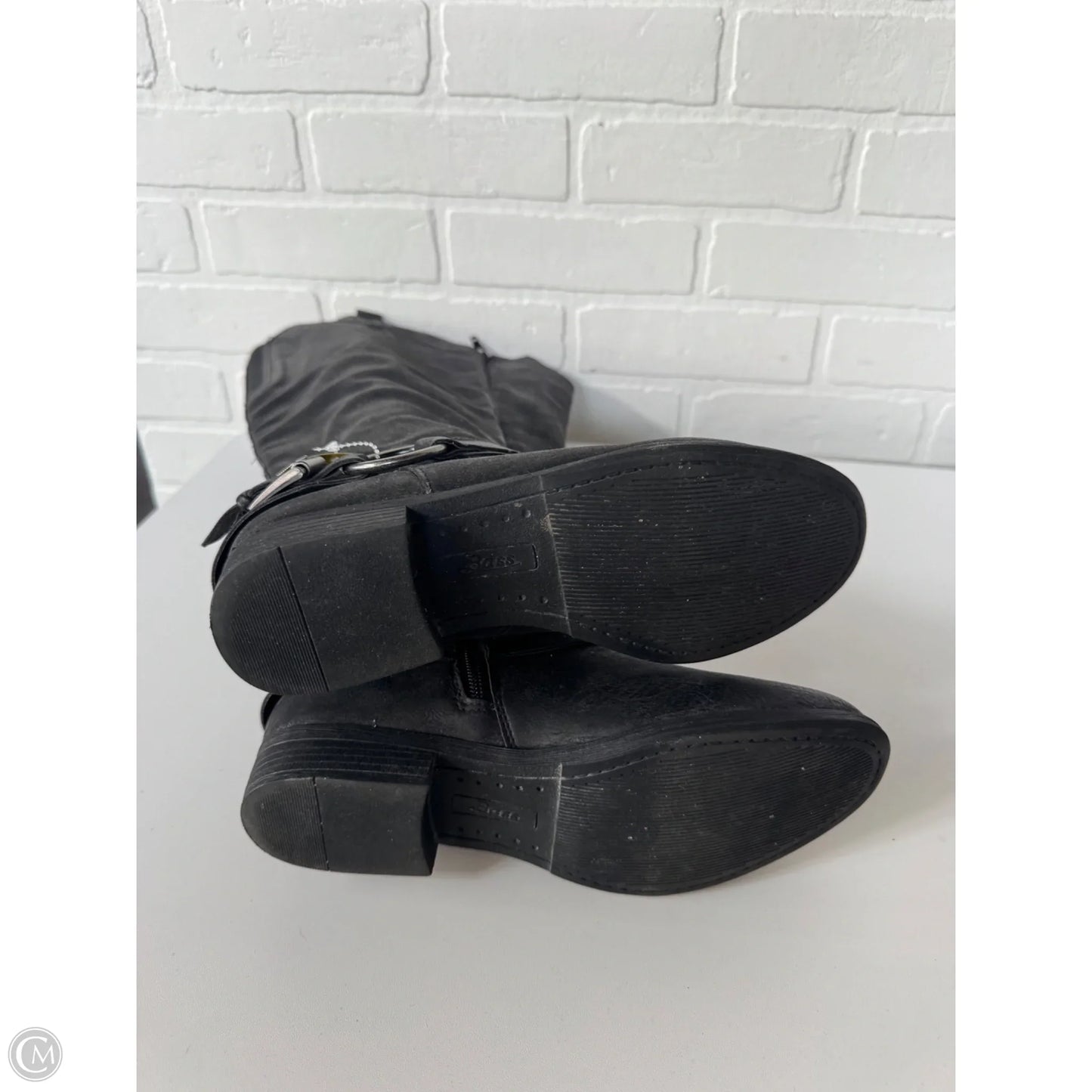 Boots Knee Flats By Bass In Black, Size: 7