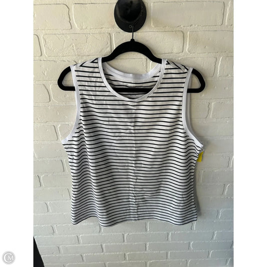 Top Sleeveless Basic By Christian Siriano In Black & White, Size: Xl