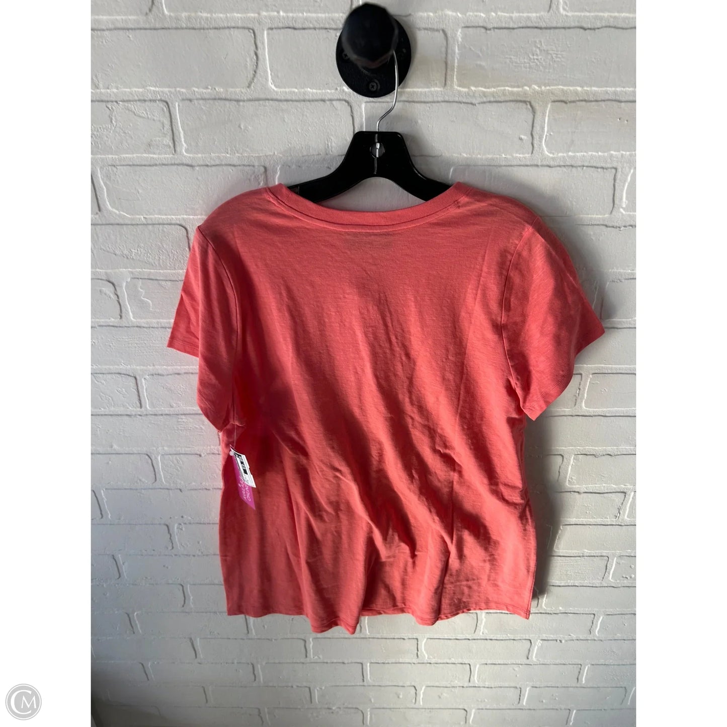 Top Short Sleeve Basic By Lane Bryant In Peach, Size: M
