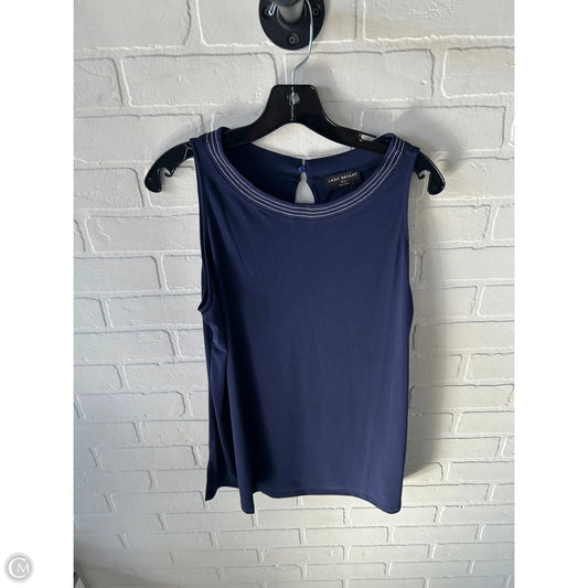 Top Sleeveless By Lane Bryant In Blue & White, Size: M