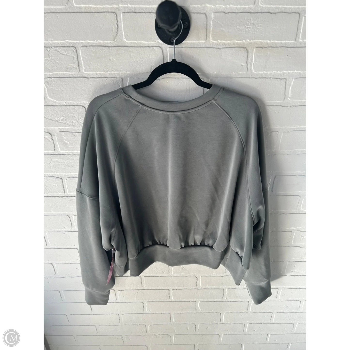 Athletic Sweatshirt Crewneck By Flx In Grey, Size: Xl